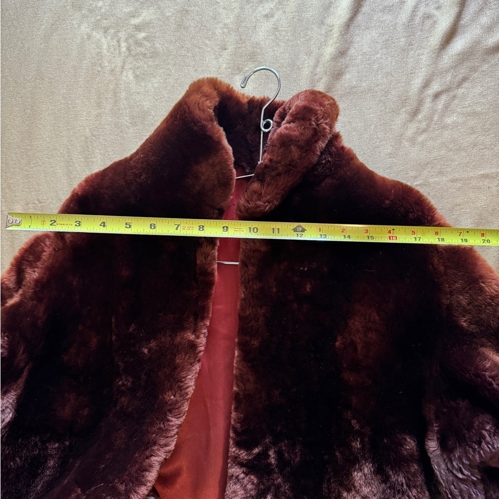 Vintage 1940s–50s Beaver Fur Coat Brown Satin Lined Medium Make Offers - Picture 11 of 11